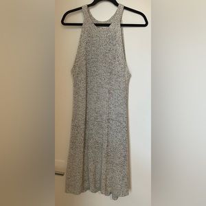 Madewell Valley Marled Grey Sweater Dress Sleeveless Size Medium